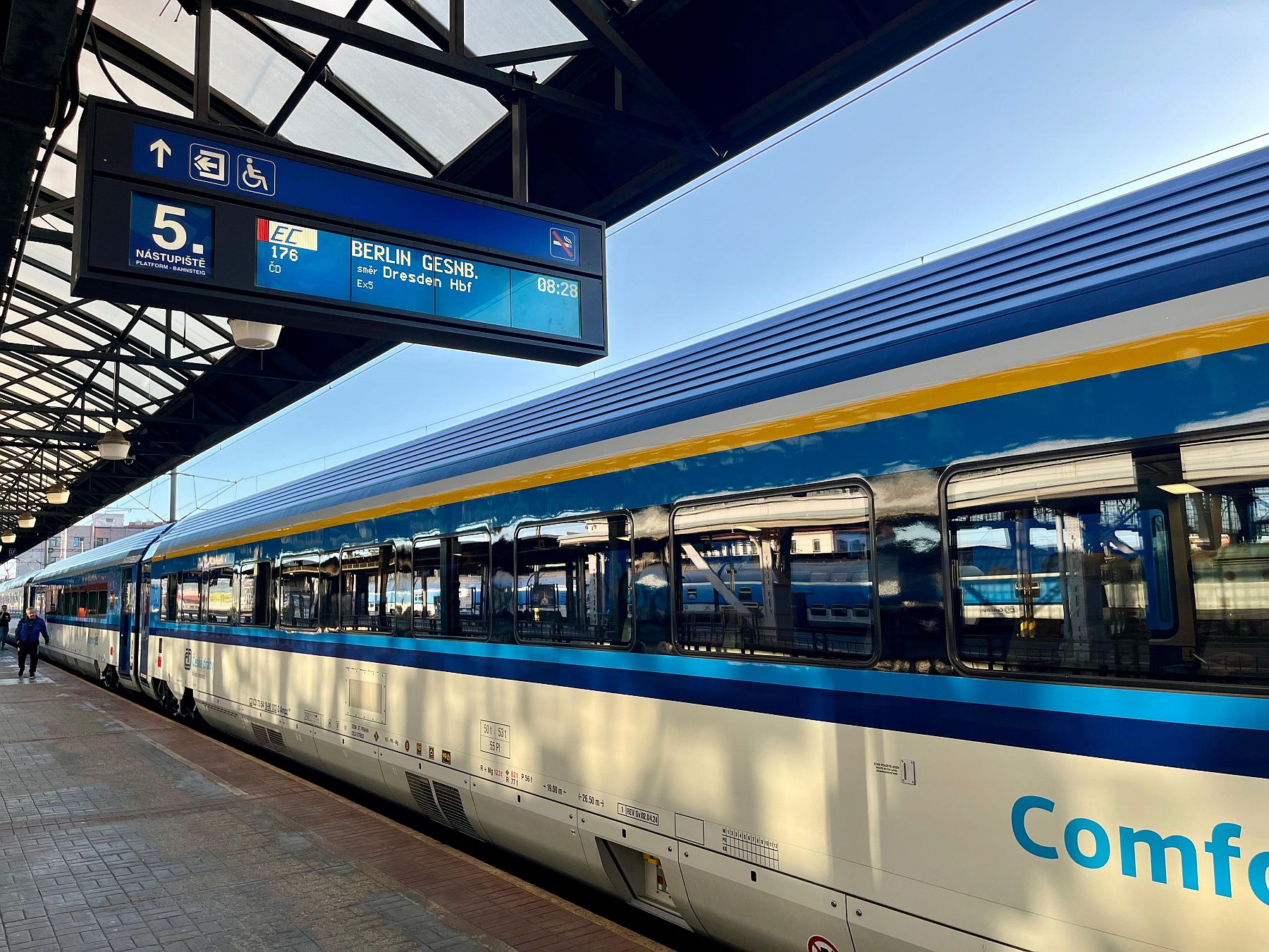 ComfortJet train in Prague