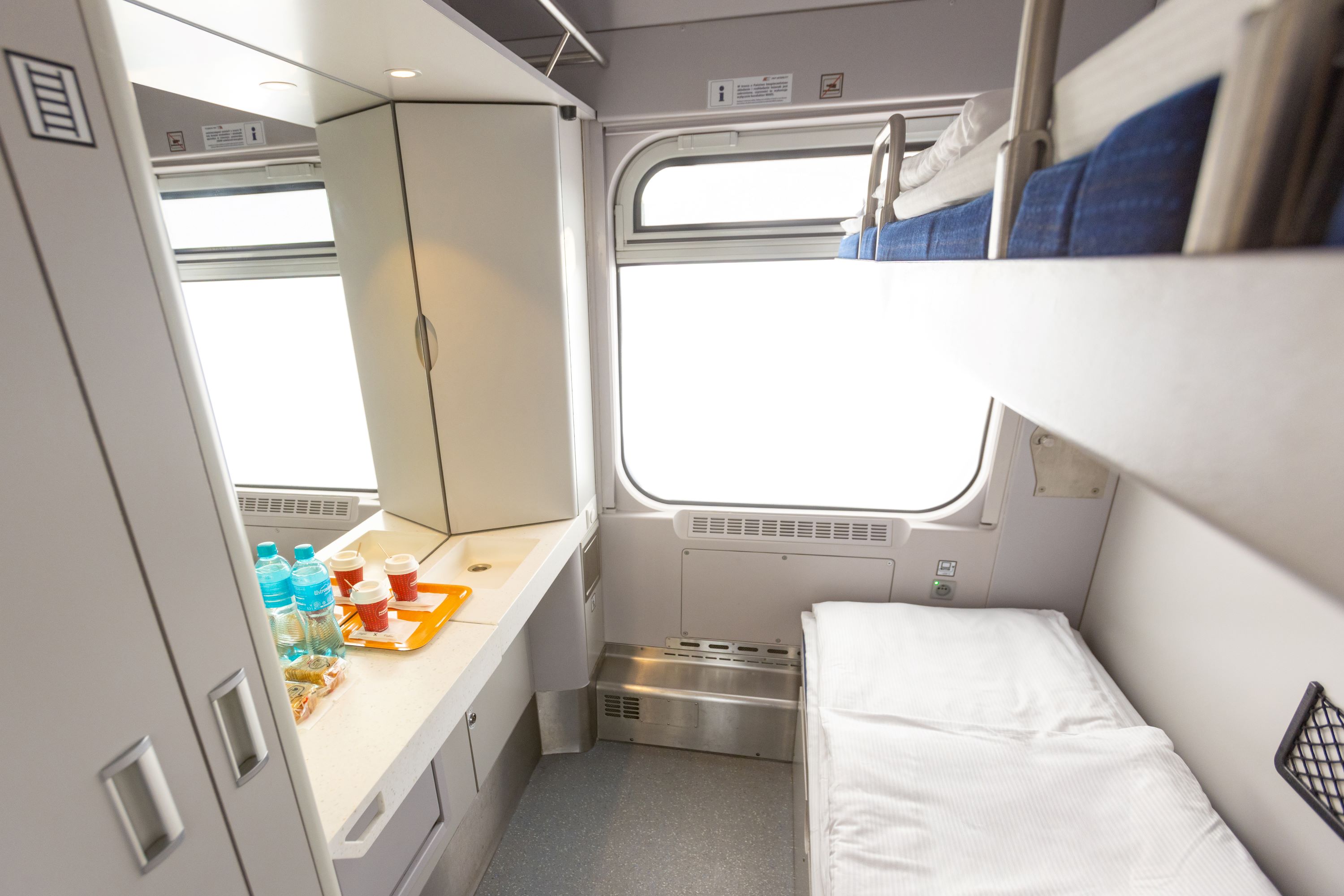 Sleeper car in Baltic express