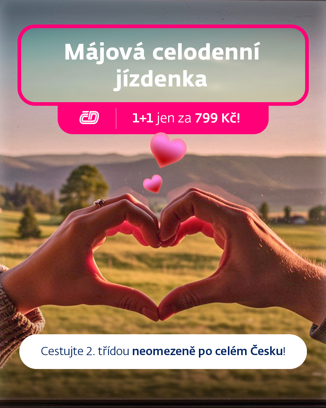 Májová celodenní jízdenka